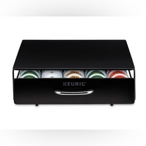 Keurig Under Brewer Storage Drawer, Holds 35 K-Cup Pods, Black